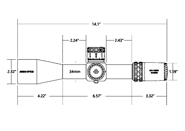 ARKEN SH4J GENII 6-24X50 FFP VPR MOA/MIL