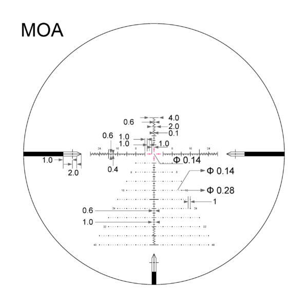 ARKEN SH4J GENII 6-24X50 FFP VPR MOA/MIL